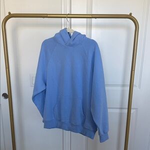 Aritzia Dayflower Blue Sweatfleece Mega Zip Hoodie